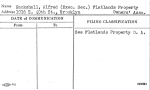 Hackshall, Alfred (Exec. Sec.) Flatlands Property Owners' Assn.