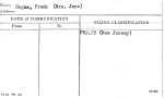 Hague, Frank (Mrs. Jane)