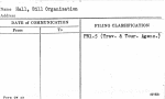 Hall, Bill Organization