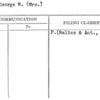 Hall, George W. (Mrs.)