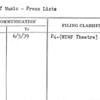 Hall of Music - Press Lists