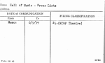 Hall of Music - Press Lists