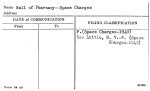 Hall of Pharmacy--Space Charges