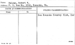 Halsey, Robert V.