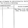 Handling of Guests in Administration Building, and Press and Promotion Building