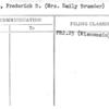Hansen, Frederick D. (Mrs. Emily Brumder)