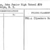 Harrigan, John Junior High School #29