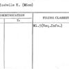 Hart, Isabelle K. (Miss)