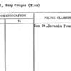 Hasell, Mary Cruger (Miss)