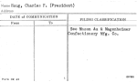Haug, Charles F. (President)