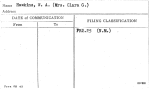 Hawkins, W.A. (Mrs. Clara G.)