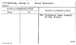 Hedrick, George D. Scout Executive