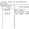 Hewes, Philip (Secy. to the Governor)