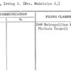Heyman, Irving A. (Mrs. Madeleine S.)