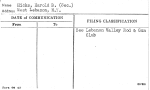 Hicks, Harold B. (Sec.)