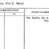 Higgins, Ella M. (Miss)