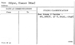 Hilyer, Eleanor (Miss)