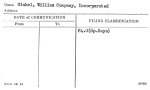 Hinkel, William Company, Incorporated