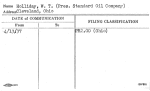 Holliday, W.T. (Pres. Standard Oil Company)
