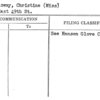 Holloway, Charistine (Miss)