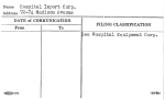 Hospital Import Corp.