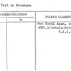 Hotel Text in Brochure