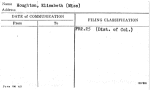 Houghton, Elisabeth (Miss)
