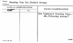 Housing Plan for Student Groups