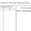 Hudson District Christian Endeavor Union
