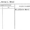 Hyman, Miriam L. (Miss)