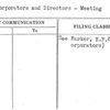 Incorporators and Directors - Meeting