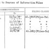 Index to Sources of Information Files