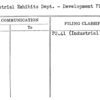 Industrial Exhibits Dept. - Development Plans