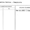 Information Service - Complaints