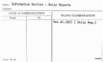 Information Service - Daily Reports