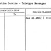 Information Service - Teletype Messages