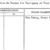Instruction Re Passes for Employees of Fair Corporation