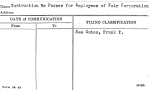 Instruction Re Passes for Employees of Fair Corporation