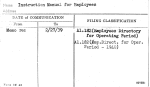 Instruction Manual for Employees