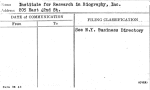Institute for Research in Biography, Inc.