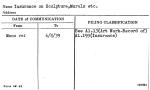 Insurance on Sculpture, Murals etc.