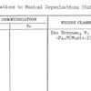 Invitations to Musical Organizations (Colleges and Schools)