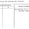 Invitations For Opening Day Program