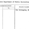 Irvington Department of Public Recreation