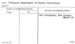 Irvington Department of Public Recreation