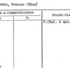 Irwin, Frances (Miss)