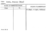 Irwin, Frances (Miss)