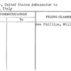 Italy, United States Ambassador to