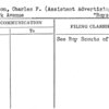 Jackson, Charles F. (Assistant Advertising Mgr. "Boys' Life")