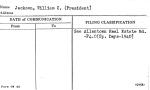 Jackson, William C. (President)